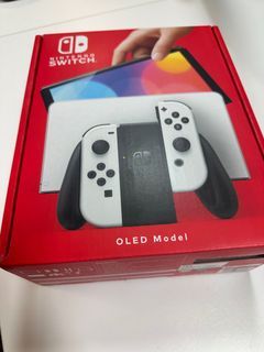 Nintendo Switch OLED White BNIB FREE joycon protector and thumb grip‼️