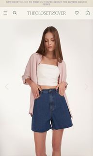 The Closet Lover TCL Danny Denim Shorts/Jorts in Dark Wash