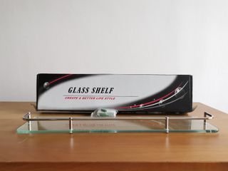 New toilet glass shelf