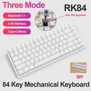 RK84 White Light Mechanical Keyboard