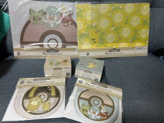 Authentic Pokemon Life Collection Kuji Pikachu Hidamari Life Plastic table mat placemat/ plastic zip lock food storage / bowl