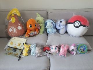 Stunfisk Charmander Larvitar Sobble Dratini Pikachu Machop Skwovet Jigglypuff Corsola Celebi