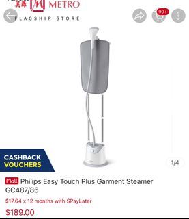 Accept vouchers! Philips EasyTouch 1800W Garment Steamer GC487
