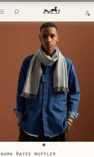 Hermes Panama Rayee Muffler Scarf