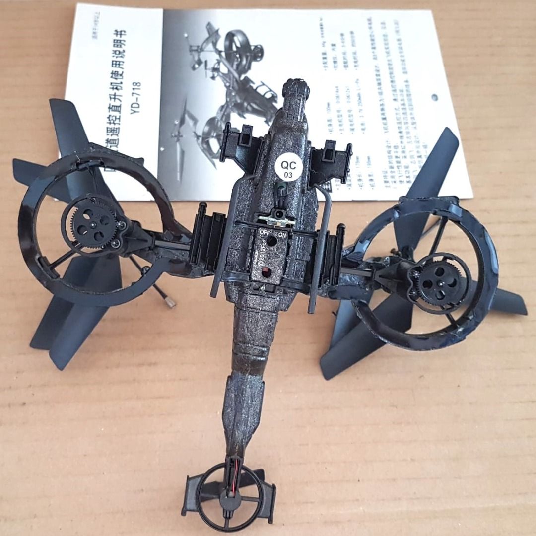 Original Lizenz RC Avatar Gunship, Scorpion Gunship Helicopter from Avator, Aerospatiale SA-2 Samson, Aircraft Model Kit, 4 channels Radio Control, Retro Gadget, Collectibles, Aeroplane, Flying Machine, Drone, Decorative Display, No Battery, No Charger (Category: Remote Control Toys) located in Singapore. Submitted by grabsomething4u (Listing ID 1274654380, Image 3). Description: Original Lizenz RC Avatar Gunship, Aircraft from Avator, Aerospatia
