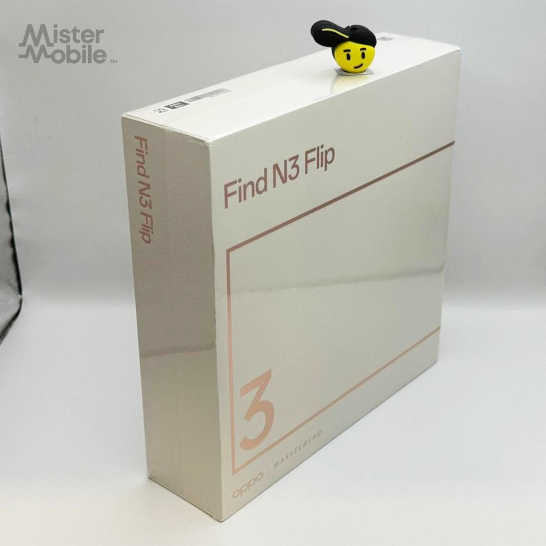 Oppo Find N3 Flip 256GB Sleek Black (Category: OPPO) located in Singapore. Submitted by mistermobile (Listing ID 1263436298, Image 1). Description: #mistermobile #singapore #brandnew #sealed #phone #handphone #hp #oppofind #oppo #find #mistermobilesg #find n3 flip #oppo find n3 flip 5g #oppofindn3flip5g #findn3flip5g 256 # #find n3 flip 5g #find n3 flip 5g 256gb #12gb #12gb ram #Cream Gold #Cream #Gold #gld #Misty Pink #pink #pnk #Sleek Black #bl