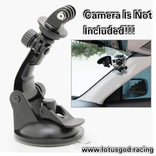 🤩 ! Single Suction Car Interior Glass Mount Windshield Suction Cup Dash Camera Holder Stand Cam Bracket For Gopro Hero 13 12 11 10 9 8 7 6 5 4 3 Accessories  #Lotusgod Lotus God 🌟 Plastic 351 🌟