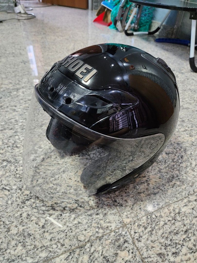 WTS: Used Shoei J-Force 3 (Category: Motorcycle Apparel) located in Singapore. Submitted by swiftocean.748f0b (Listing ID 1212661981, Image 1). Description: Rare! Old Shoei J-Force 1,2 n 3 been a collectors item. Size XL PSB Approved Crown pads and Ear Cups have been replaced 6 months back and had been washed. Front Louver for vent is missing. Rest are intact. Good if u know how to restore. arai and shoei products sponge can be washed and as good