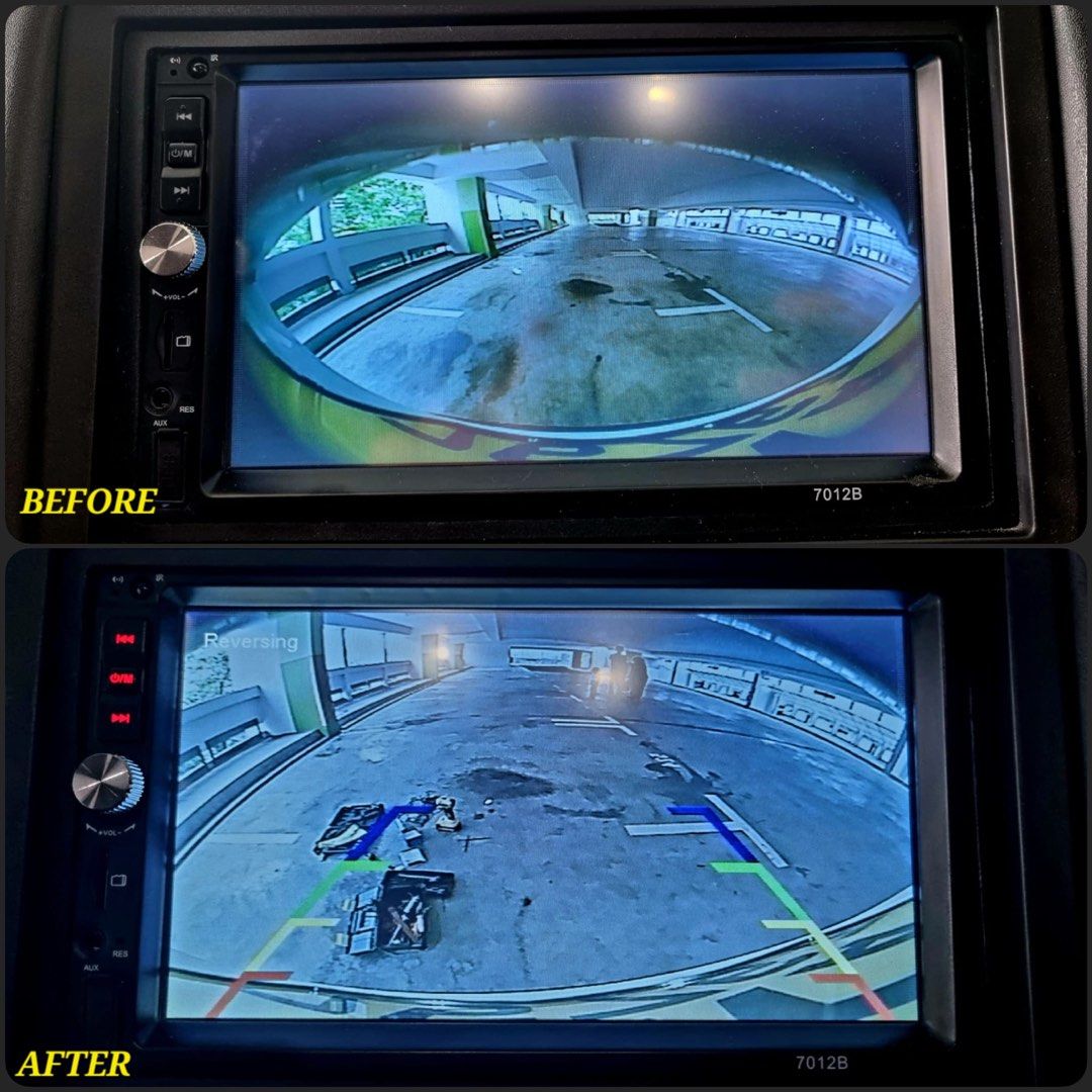 📸 Wide Angle Reverse Camera Supply & Install (Category: Cameras & Sensors) located in Singapore. Submitted by Garageboyzsg (Listing ID 1195709282, Image 1). Description: ❌️ Blurry & Distorted Image on screen when you reverse? Time to get your Reverse camera replaced at a low cost for a better view and angle 😏 .170° Wide Angle Coverage .HD Quality Resolution .Cheapest In Market for its Spec •Professionally Installed •Concealed Wiring •Aftersales