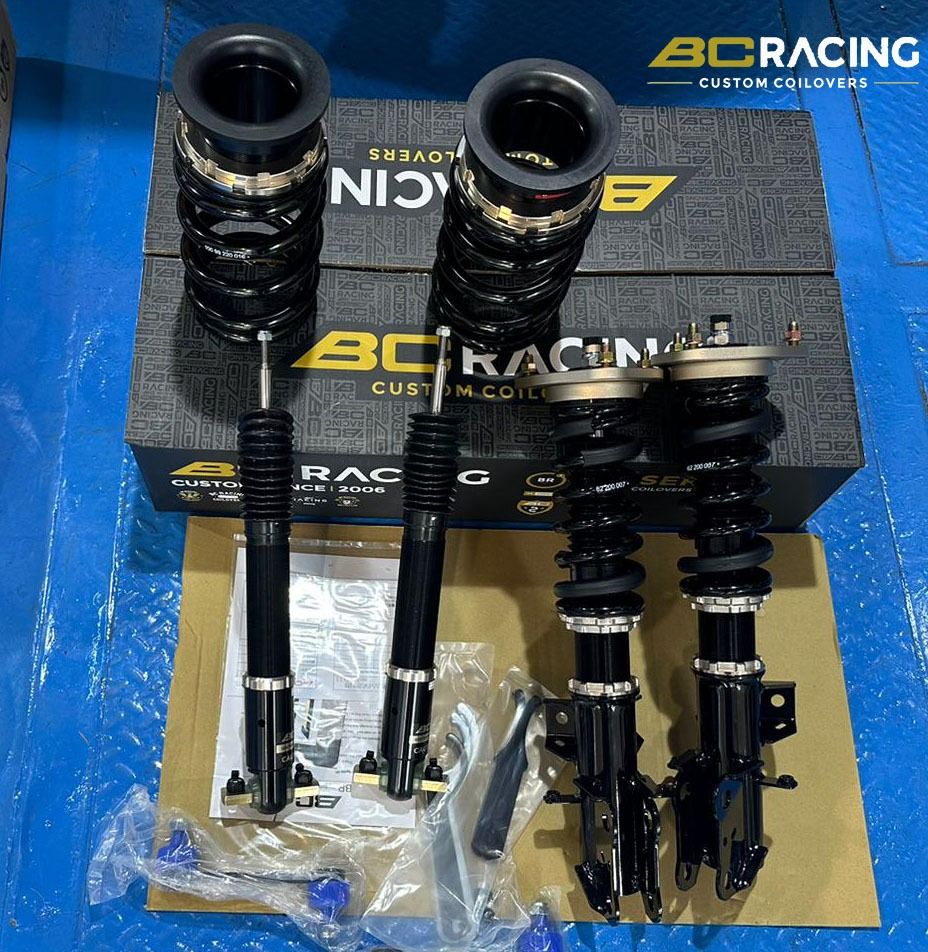 BC (BR-RS) series coilovers FORD MUSTANG 2.3L GTDI (Category: Suspension & Handling) located in Singapore. Submitted by fongkimexhaust (Listing ID 1215566656, Image 3). Description: FORD MUSTANG 2.3L GTDI BC (BR-RS) series coilovers - Front rubber top mounts - 30 levels damping adjustment - Adjusting spring platform - Height adjustment via bottom mount to retain full damper travel - Dust boots & bump stops to protect damper seals - Fully rebuilda