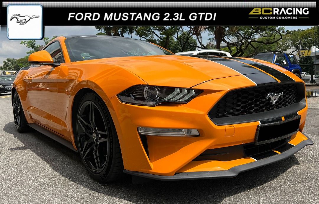 BC (BR-RS) series coilovers FORD MUSTANG 2.3L GTDI (Category: Suspension & Handling) located in Singapore. Submitted by fongkimexhaust (Listing ID 1215566656, Image 6). Description: FORD MUSTANG 2.3L GTDI BC (BR-RS) series coilovers - Front rubber top mounts - 30 levels damping adjustment - Adjusting spring platform - Height adjustment via bottom mount to retain full damper travel - Dust boots & bump stops to protect damper seals - Fully rebuilda