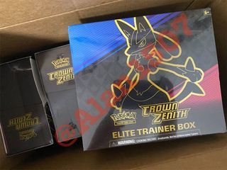 ***limited time sales***Pokémon Pokemon crown zenith ETB booster pack - Ready stocks! Satisfy your crave now 😋 ! Sealed and unfiltered (ETB cannot be filtered)