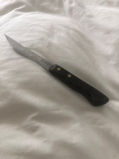 Prestige UK brand steak knife with real wood handle