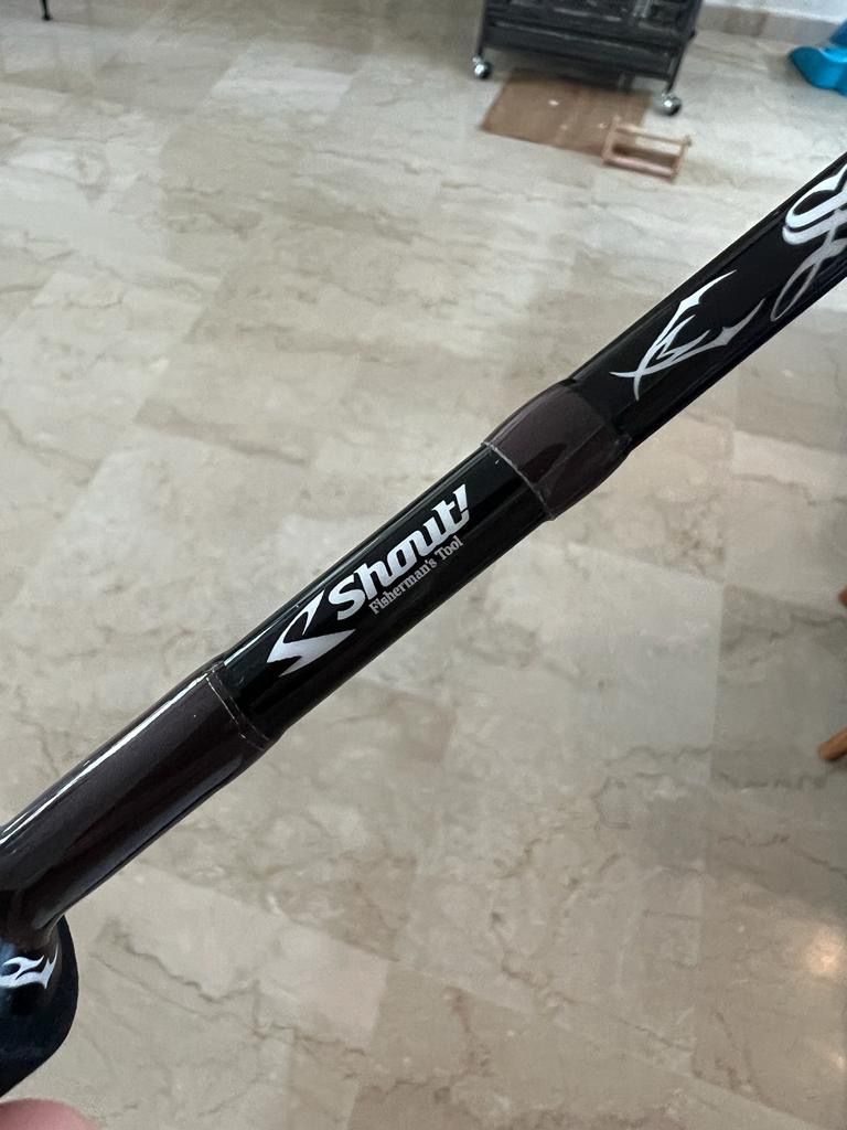 Shout Seduce SMS535s fishing rod (Category: Fishing) located in Singapore. Submitted by h20_chrome (Listing ID 1222081404, Image 1). Description: As good as new. Very rare Used only once Brought brand new at lure haven $1100 PE4-6 length 5"3 Jig 160-240g Fuji guide EVA grip Best pair with size 10000 reel Selling due to too many rods .