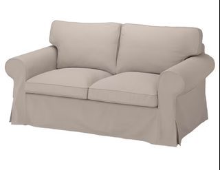 2 x IKEA Ektorp Two-Seater with extra covers