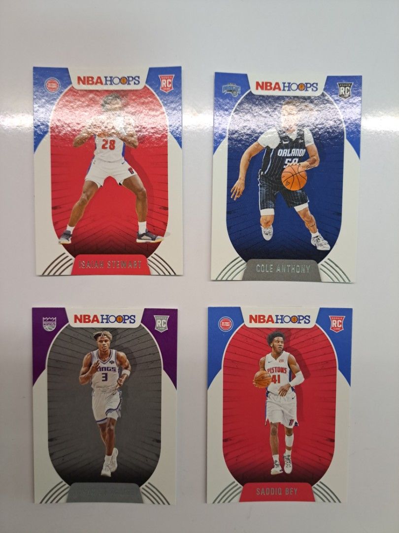 2020 NBA Hoops Rookie Cards (Category: Vintage Collectibles) located in Singapore. Submitted by wklim79 (Listing ID 1226893131, Image 5). Description: $2.50 per card, $18 for any 8, $25 for any 12, $40 for all 20 cards..