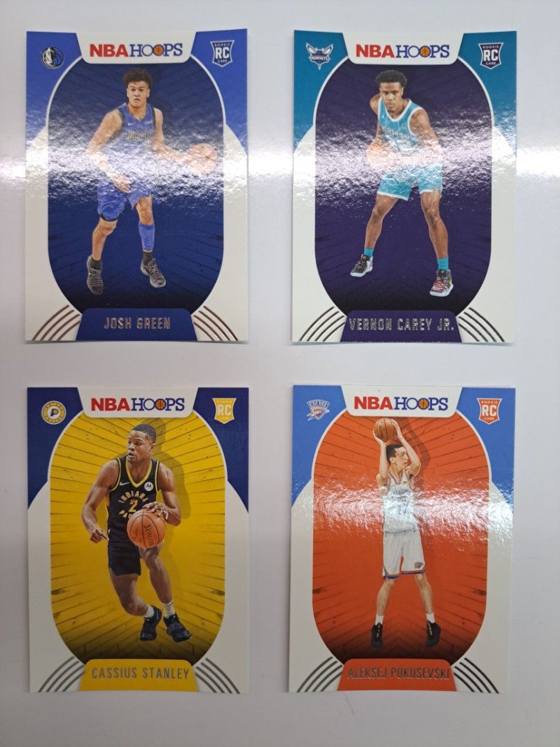 2020 NBA Hoops Rookie Cards (Category: Vintage Collectibles) located in Singapore. Submitted by wklim79 (Listing ID 1226893131, Image 3). Description: $2.50 per card, $18 for any 8, $25 for any 12, $40 for all 20 cards..