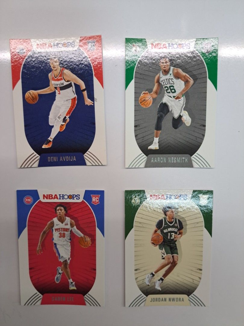 2020 NBA Hoops Rookie Cards (Category: Vintage Collectibles) located in Singapore. Submitted by wklim79 (Listing ID 1226893131, Image 2). Description: $2.50 per card, $18 for any 8, $25 for any 12, $40 for all 20 cards..