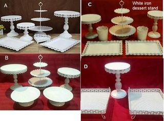Rent: Cake stand / Balloon Stand / candy jars / table / chafing dish