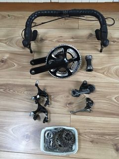 Shimano 105 road bike bicycle full groupset with handlebars shifters FD RD cassette BB chain crankset