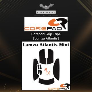 Corepad Grip Tape for Lamzu Atlantis Mini [Black]