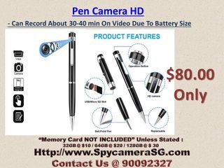 Spy pen camera hd
