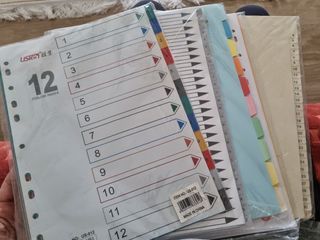 A4 File Divider Index Tab