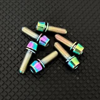 Titanium stem bolts M5 x 16mm 6pcs