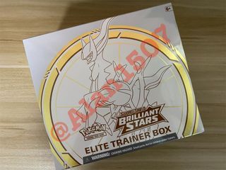 Pokémon pokemon brilliant stars  ETB **Sealed and unfiltered. ETB cannot be filtered***