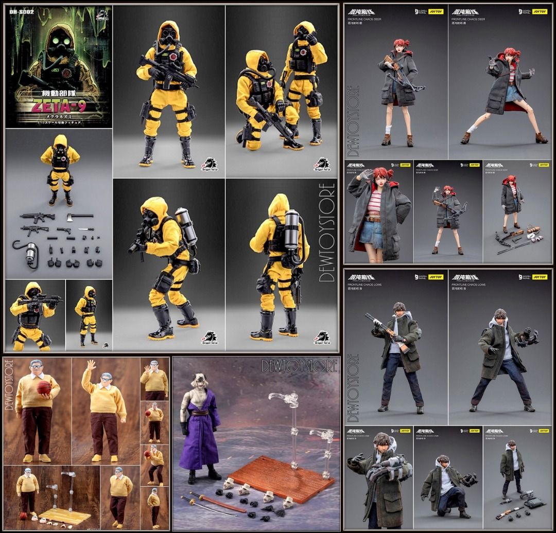 ⭐️<𝗜𝗡 𝗦𝗧𝗢𝗖𝗞> Dragon Horse - MTF Zeta-9 Mole Rats / Joy Toy JoyToy Level Nine LevelNine - JT3990 Frontline Chaos - Deer / JT3983 - Lowe / Dasin Model - Rurouni Kenshin / Samurai X - Shishio Makoto / Slam Dunk - Coach Anzai Sensei ⭐️ (Category: Toy Figures) located in Singapore. Submitted by dewtoystore (Listing ID 1239794186, Image 1). Description: ⭐️<𝗜𝗡 𝗦𝗧𝗢𝗖𝗞> Action Figure ⭐️ ____________ 🔷 Dragon Horse 1/12 Scale - DH-S002 DHS002