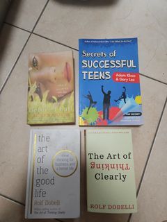 Before I fall, art of thinking clearly, secrets of successful teens, art of the good life