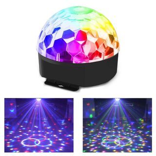 【SG Seller】Truslink Crystal Magic Ball USB Plug with Bluetooth LED Disco Star Projector Lamp Super LED Strobe Bulb Multi Changing Color Crystal Stage Light Bedroom Premium Decorative Floor Christmas Decoration Party Dance Show