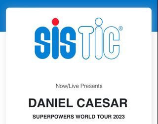 WTS DANIEL CAESER SUPERPOWERS WORLD TOUR TICKET