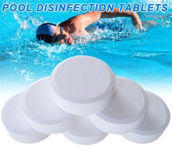 Astral Chlorine Tablets for Pool/Water Features (Category: Cleaning Tools & Supplies) located in Singapore. Submitted by gamestopsg (Listing ID 1241983295, Image 1). Description: Comes with pack of 5 tablet for ONLY $17.50 PER bag 1 bag of 5 for $17.50 ($3.50 per tab) 2 bags of 5 for $32 ($3.20 per tab) 5 bags of 5 for $70 ($2.88 per tab) Self collect at kovan area or add $8 for delivery (min. 2 bags).