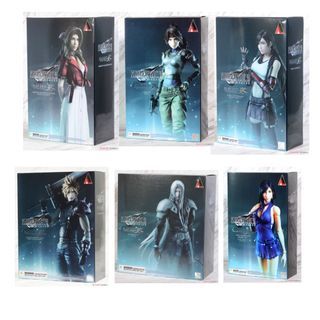 (SEE MY PROFILE) Play Arts Kai -  Cloud Ver. 2.0 & Tifa w/ 3rd party faceplate & Aerith & Sephiroth & Jessie + Bike & Tifa dress Ver. FF7  Remake
