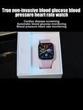 Painless Non-invasive Blood Glucose Monitor Smartwatch,IP67 Waterproof, Health Monitor for Heart Rate, Blood Oxygen, Sleep, Touch AG0556