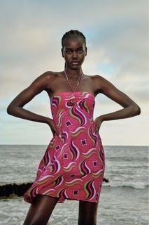 Zara Geometric Print Dress