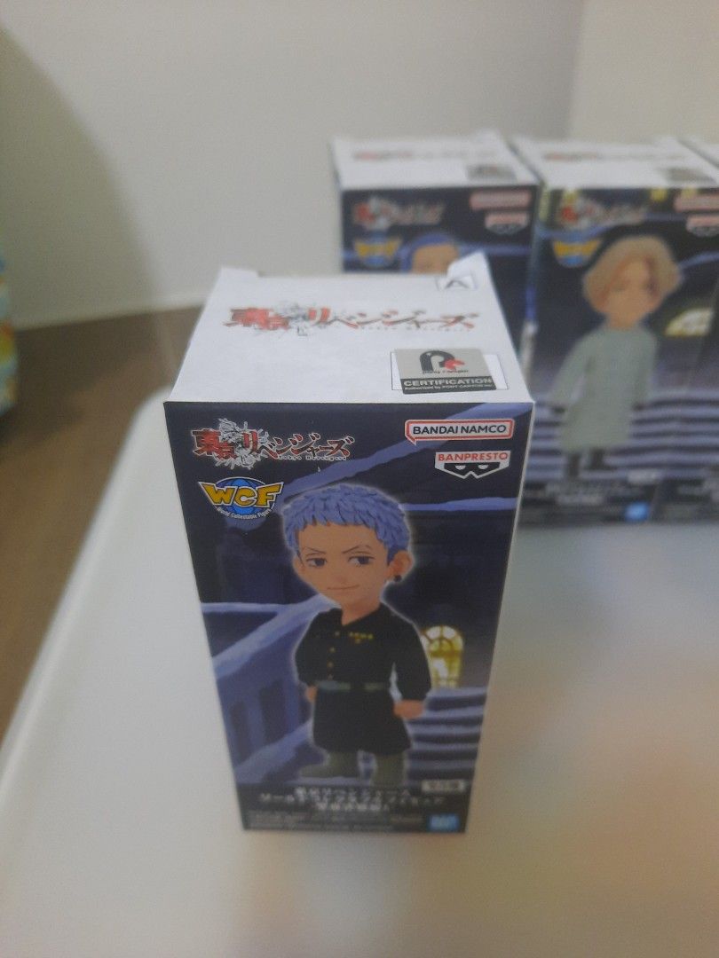 Tokyo Revengers WCF World Collectable Figure (Category: Toy Figures) located in Singapore. Submitted by postmalone (Listing ID 1257258522, Image 2). Description: each for 13 dollars buy 1 set at 55 dollars Mitsuya Hanma.