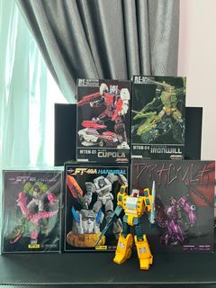 Fanstoys FT-18 Lupus FT-23 Dracula FT-51 Chomp FT-40 Hannibal Maketoys MTRM-01 Cupola MTRM-04 Ironwill Transformers Masterpiece Headmaster Weirdwolf Mindwipe Skullcruncher Cerebros Chromedome Hardhead