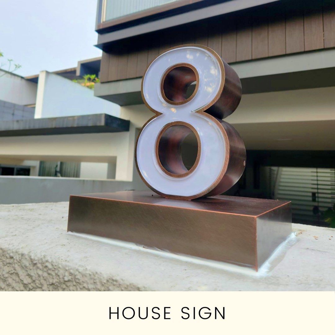 House Sign (Category: Wall Decor) located in Singapore. Submitted by hardwareproduct (Listing ID 1280009783, Image 6). Description: House Sign Special Customisation Chat 💬 to find out more #Home#Design#Special .