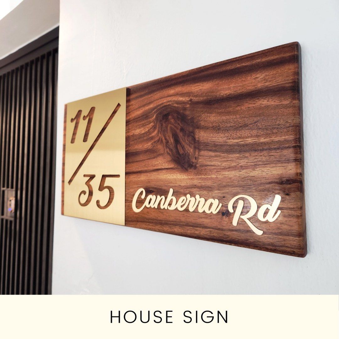 House Sign (Category: Wall Decor) located in Singapore. Submitted by hardwareproduct (Listing ID 1280009783, Image 7). Description: House Sign Special Customisation Chat 💬 to find out more #Home#Design#Special .