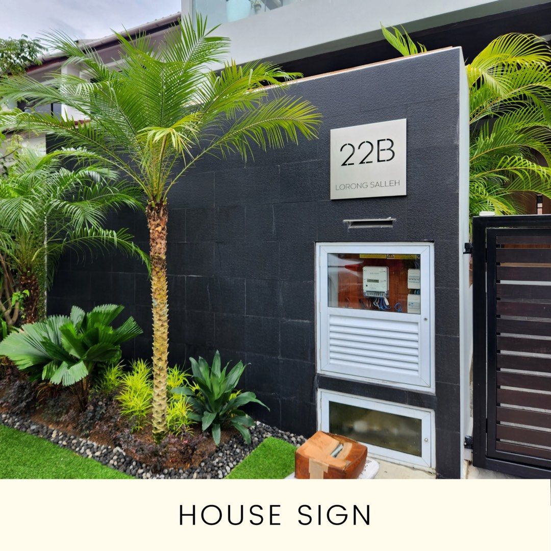 House Sign (Category: Wall Decor) located in Singapore. Submitted by hardwareproduct (Listing ID 1280009783, Image 4). Description: House Sign Special Customisation Chat 💬 to find out more #Home#Design#Special .
