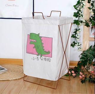 Large Laundry Basket 90L With Metal Frame|Waterproof- Clothes