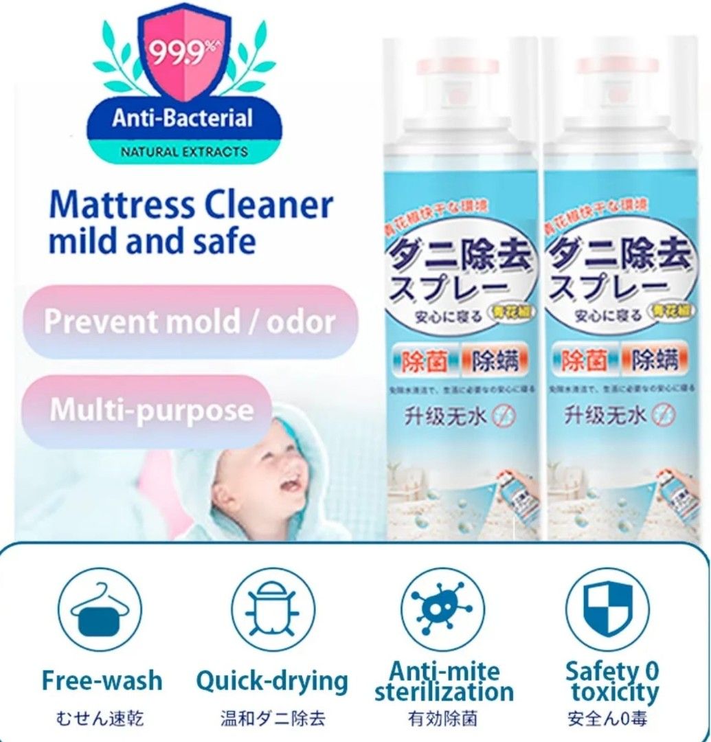 Mattress Cleaner (4 Bottles at $13/=) (Category: Cleaning Tools & Supplies) located in Singapore. Submitted by surfbrowsenbuy (Listing ID 1277232611, Image 2). Description: Brand new. Anti Fungi or Anti Mould. Spray from a distance. 4 Bottles at $10.00.