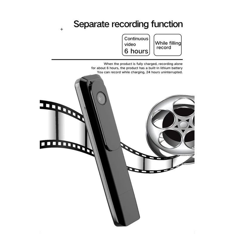 Full Hd 1080P M1 Mini Camera Wearable Body Pen Cam Digital hidden spy Sport Dvr Micro Camcorder Video Recorder vision Usb Plug (Category: Security Systems & CCTV Cameras) located in Singapore. Submitted by _luxehomeliving_ (Listing ID 1331277006, Image 6). Description: Description: Separate recording function: When the product is fully charged, it can record independently for about 12 hours. The product has a built-in lithium battery, which can b