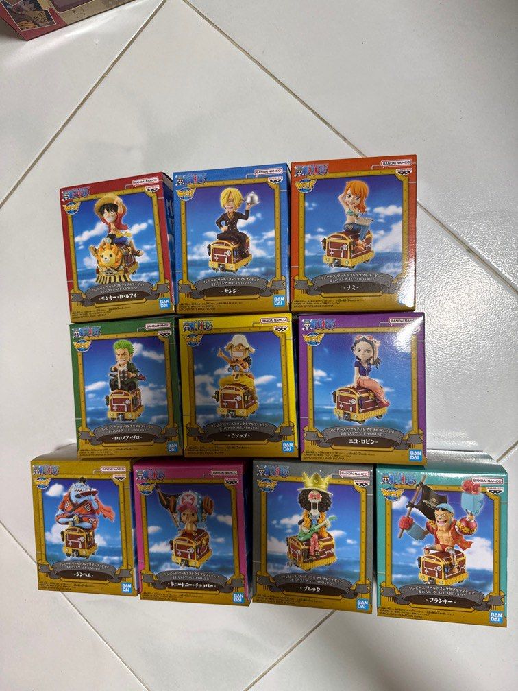 One Piece Mugiwara Store World Collection Figure (WCF) - form a train (Category: Toy Figures) located in Singapore. Submitted by ariel23 (Listing ID 1331433256, Image 2). Description: .