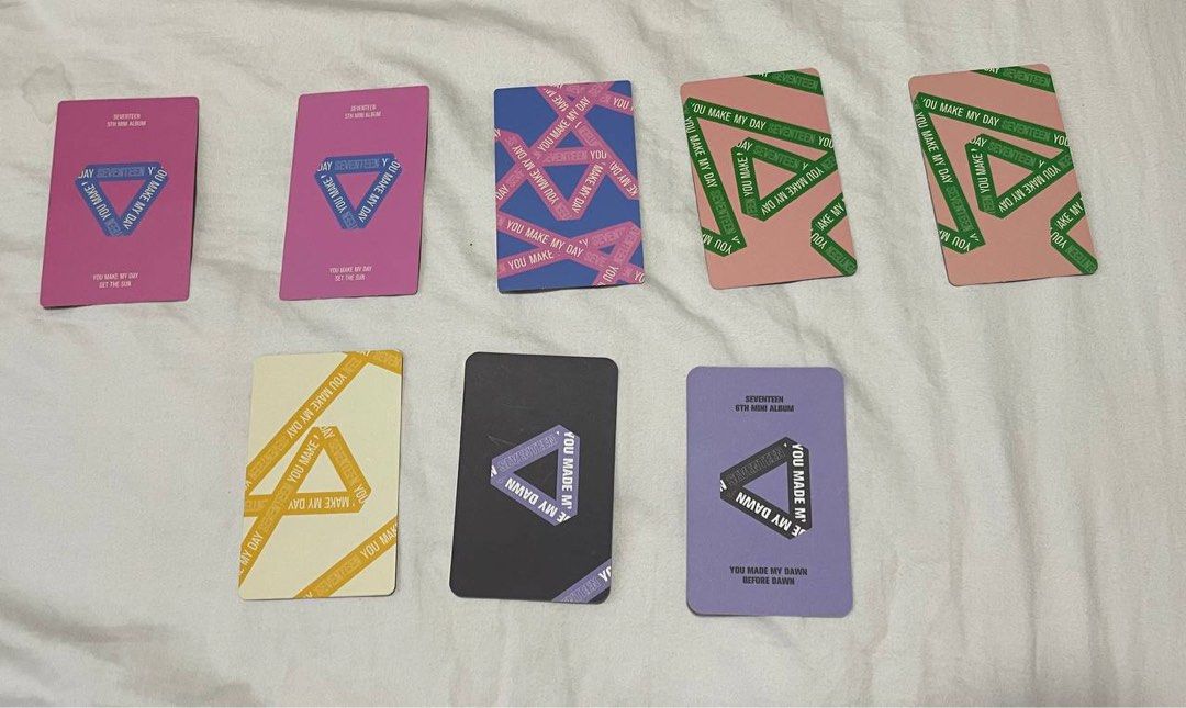 Seventeen Album Seasons Greetings PC Lenticular Postcard s.coups Hoshi Jeonghan Joshua Jun Vernon Woozi Seungkwan (Category: K-Wave Merchandise) located in Singapore. Submitted by icedmatchaa (Listing ID 1331583966, Image 2). Description: Self collection at Punggol Secondary School only $2 each for everything, buy more get freebies & discounts Fastest fingers first, pm to reserve .