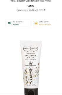 PERCY & REED HAIR PRIMER/HAIR STYLING CREAM