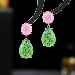 Crystal earrings Peranakan style