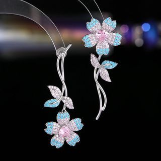 Sakura flower earrings